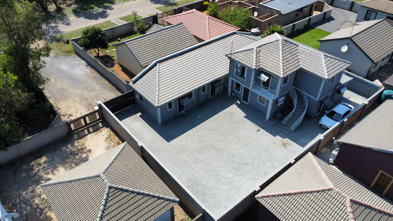 Aerial view of the property